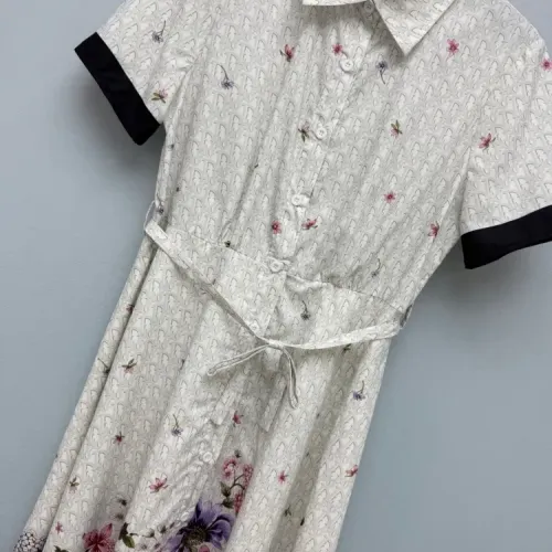 Replica Christian Dior Dresses Short Sleeved For Women #1472402 $132.00 USD for Wholesale