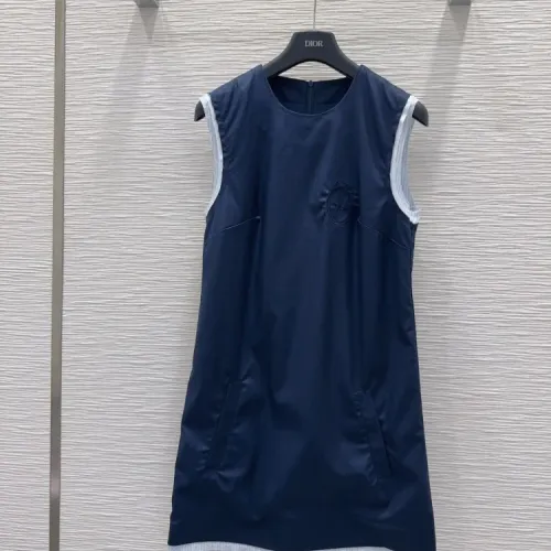 Replica Christian Dior Dresses Sleeveless For Women #1472415 $72.00 USD for Wholesale