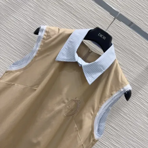 Replica Christian Dior Dresses Sleeveless For Women #1472416 $72.00 USD for Wholesale