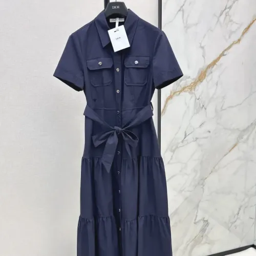 Cheap Christian Dior Dresses Short Sleeved For Women #1472422, $$80.00 USD On Christian Dior Dresses