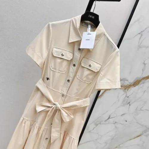 Replica Christian Dior Dresses Short Sleeved For Women #1472423 $80.00 USD for Wholesale