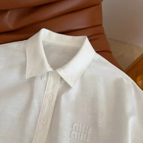 Replica MIU MIU Dresses Short Sleeved For Women #1472425 $76.00 USD for Wholesale