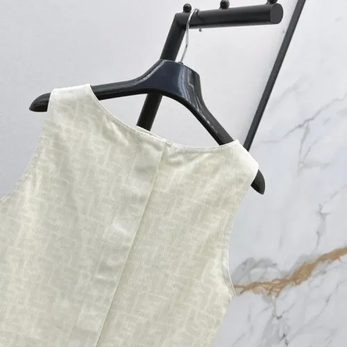 Replica Fendi Dresses Sleeveless For Women #1472432 $72.00 USD for Wholesale