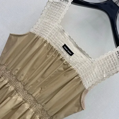 Replica MIU MIU Dresses Sleeveless For Women #1472456 $125.00 USD for Wholesale