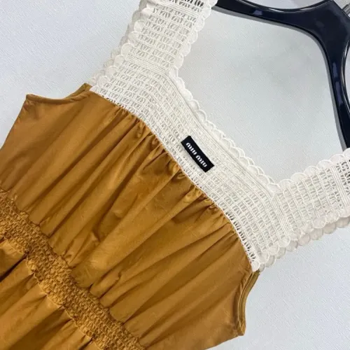 Replica MIU MIU Dresses Sleeveless For Women #1472457 $125.00 USD for Wholesale
