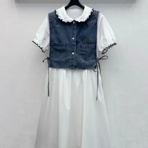 Cheap MIU MIU Dresses Short Sleeved For Women #1472458, $$160.00 USD On MIU MIU Dresses