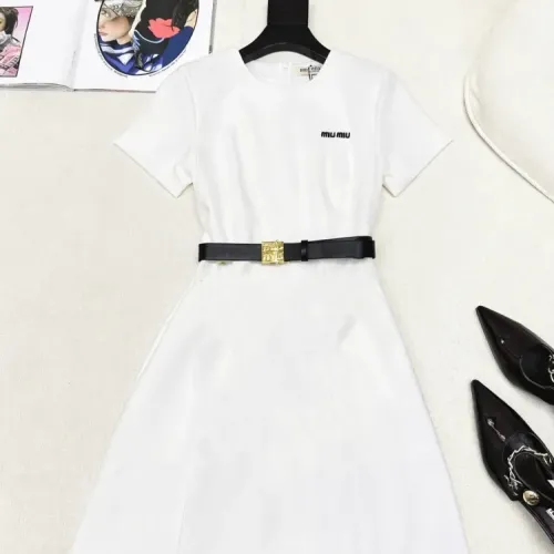 Cheap MIU MIU Dresses Short Sleeved For Women #1472460, $$76.00 USD On MIU MIU Dresses