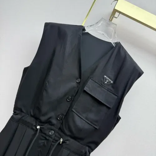 Replica Prada Dresses Sleeveless For Women #1472462 $76.00 USD for Wholesale