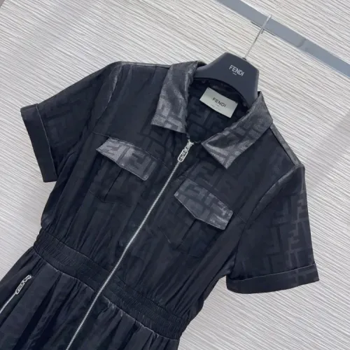 Replica Fendi Dresses Short Sleeved For Women #1472469 $80.00 USD for Wholesale