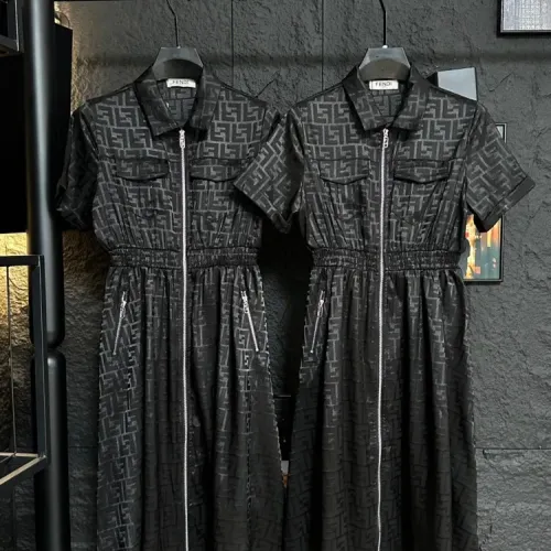 Cheap Fendi Dresses Short Sleeved For Women #1472511, $$85.00 USD On Fendi Dresses