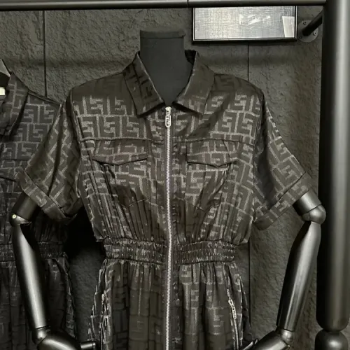 Replica Fendi Dresses Short Sleeved For Women #1472511 $85.00 USD for Wholesale
