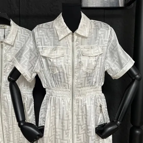 Replica Fendi Dresses Short Sleeved For Women #1472512 $85.00 USD for Wholesale