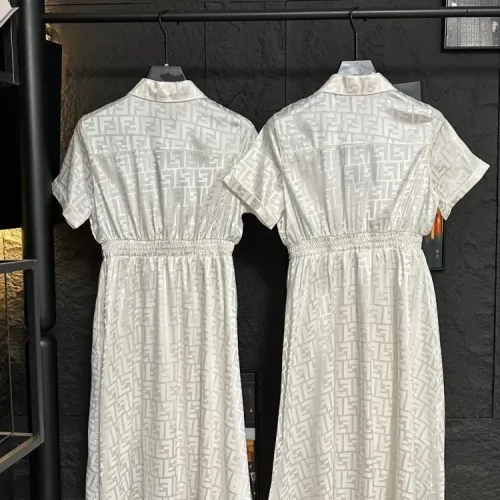 Replica Fendi Dresses Short Sleeved For Women #1472512 $85.00 USD for Wholesale