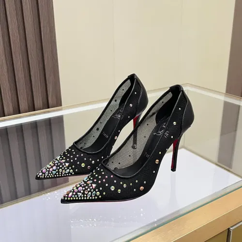 Cheap Christian Louboutin High-heeled shoes For Women #1472606, $$98.00 USD On Christian Louboutin High-heeled shoes