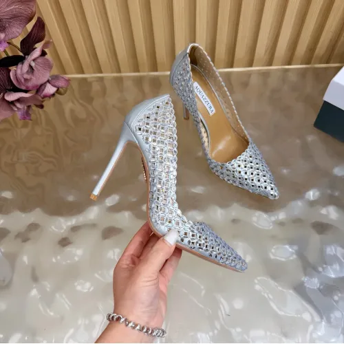 Replica AQUAZZURA High-heeled shoes For Women #1472610 $128.00 USD for Wholesale