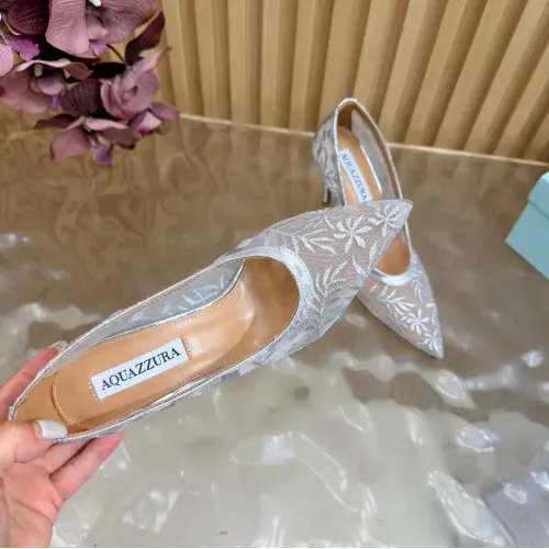Replica AQUAZZURA High-heeled shoes For Women #1472612 $128.00 USD for Wholesale