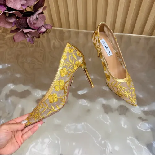Replica AQUAZZURA High-heeled shoes For Women #1472613 $128.00 USD for Wholesale