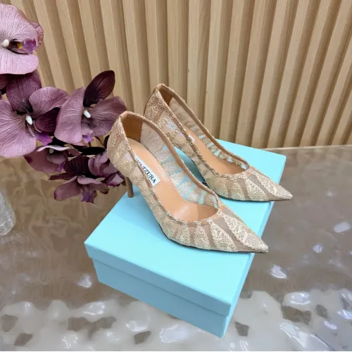 Replica AQUAZZURA High-heeled shoes For Women #1472615 $128.00 USD for Wholesale