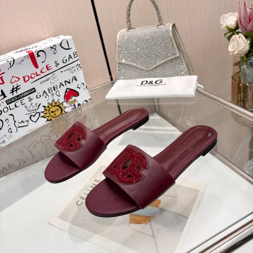 Cheap Dolce &amp; Gabbana D&amp;G Slippers For Women #1472620, $$88.00 USD On Dolce &amp; Gabbana D&amp;G Slippers