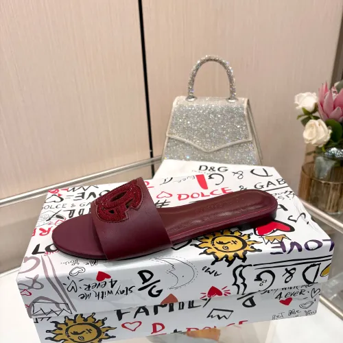 Replica Dolce & Gabbana D&G Slippers For Women #1472620 $88.00 USD for Wholesale