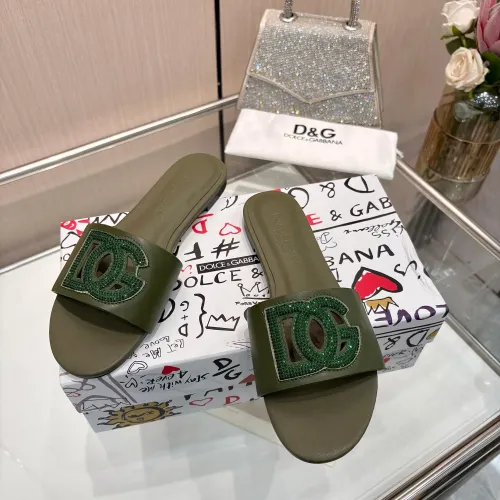 Replica Dolce & Gabbana D&G Slippers For Women #1472621 $88.00 USD for Wholesale