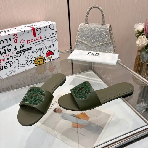 Replica Dolce & Gabbana D&G Slippers For Women #1472621 $88.00 USD for Wholesale