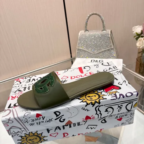 Replica Dolce & Gabbana D&G Slippers For Women #1472621 $88.00 USD for Wholesale