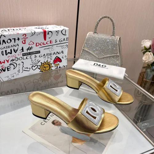 Replica Dolce & Gabbana D&G Slippers For Women #1472624 $92.00 USD for Wholesale