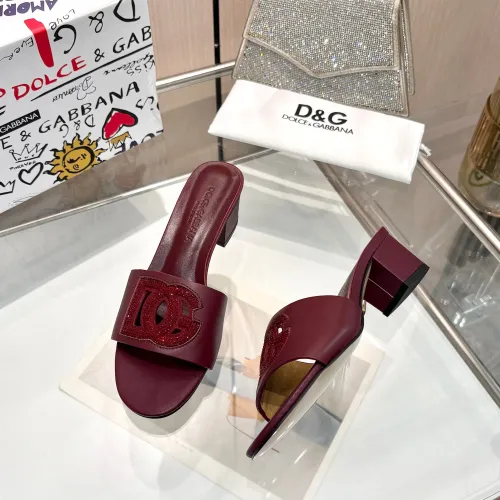 Replica Dolce & Gabbana D&G Slippers For Women #1472625 $92.00 USD for Wholesale