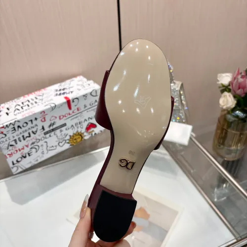Replica Dolce & Gabbana D&G Slippers For Women #1472625 $92.00 USD for Wholesale