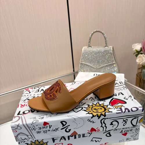 Replica Dolce & Gabbana D&G Slippers For Women #1472626 $92.00 USD for Wholesale
