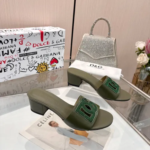 Replica Dolce & Gabbana D&G Slippers For Women #1472627 $92.00 USD for Wholesale