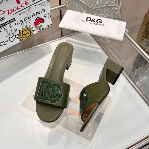Replica Dolce & Gabbana D&G Slippers For Women #1472627 $92.00 USD for Wholesale