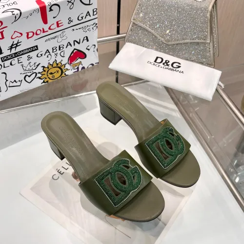 Replica Dolce & Gabbana D&G Slippers For Women #1472627 $92.00 USD for Wholesale