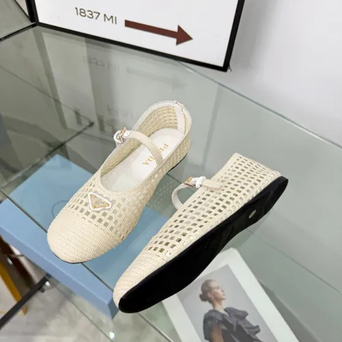 Replica Prada Flat Shoes For Women #1472637 $85.00 USD for Wholesale