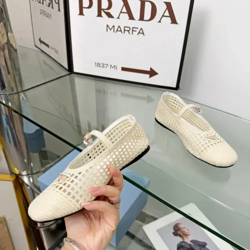 Replica Prada Flat Shoes For Women #1472637 $85.00 USD for Wholesale