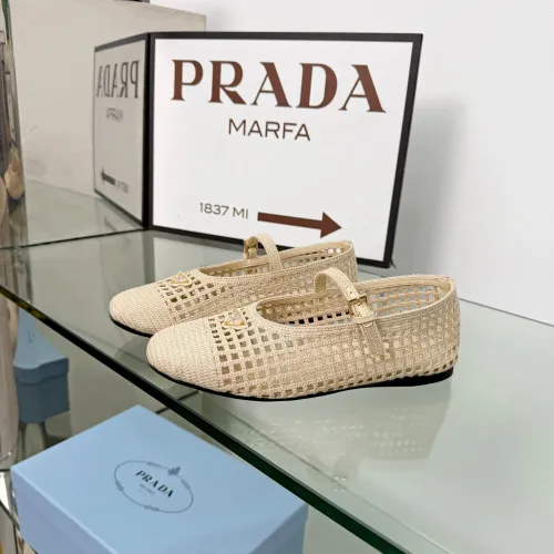 Replica Prada Flat Shoes For Women #1472638 $85.00 USD for Wholesale