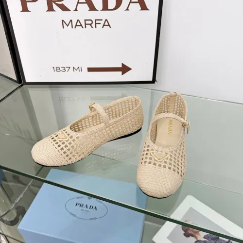 Replica Prada Flat Shoes For Women #1472638 $85.00 USD for Wholesale
