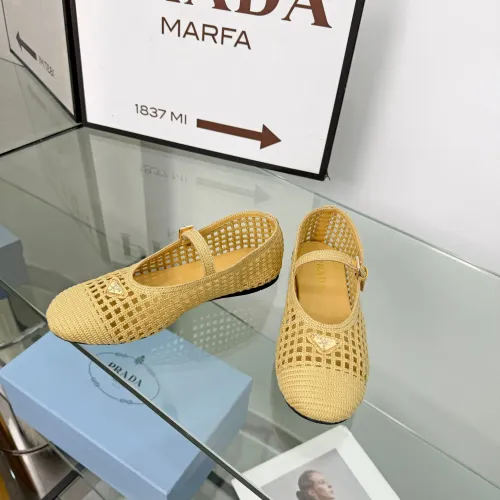 Replica Prada Flat Shoes For Women #1472641 $85.00 USD for Wholesale