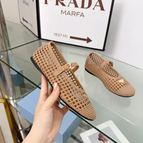 Replica Prada Flat Shoes For Women #1472646 $85.00 USD for Wholesale