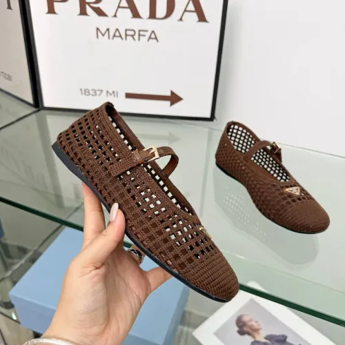 Replica Prada Flat Shoes For Women #1472647 $85.00 USD for Wholesale