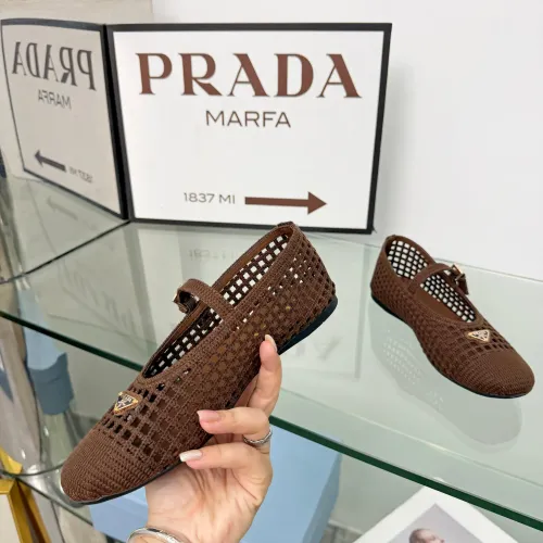 Replica Prada Flat Shoes For Women #1472647 $85.00 USD for Wholesale