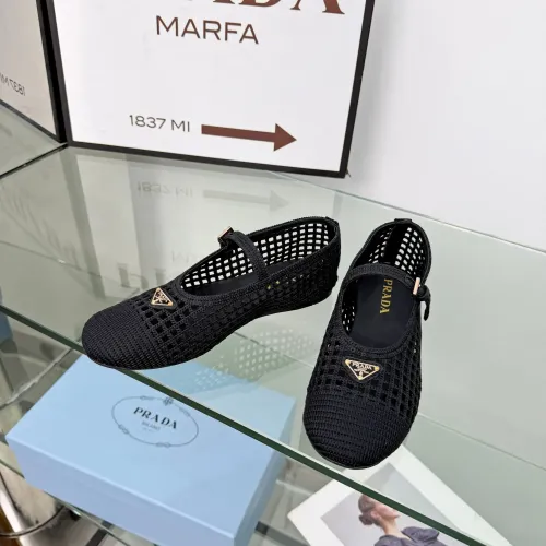Replica Prada Flat Shoes For Women #1472649 $85.00 USD for Wholesale