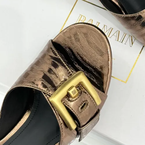 Replica Balmain Slippers For Women #1472718 $102.00 USD for Wholesale