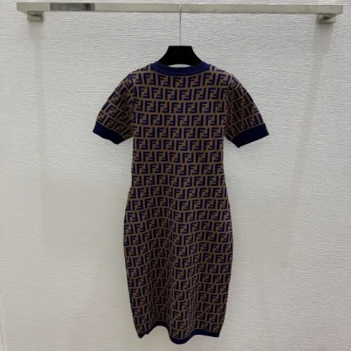Replica Fendi Dresses Short Sleeved For Women #1472810 $88.00 USD for Wholesale