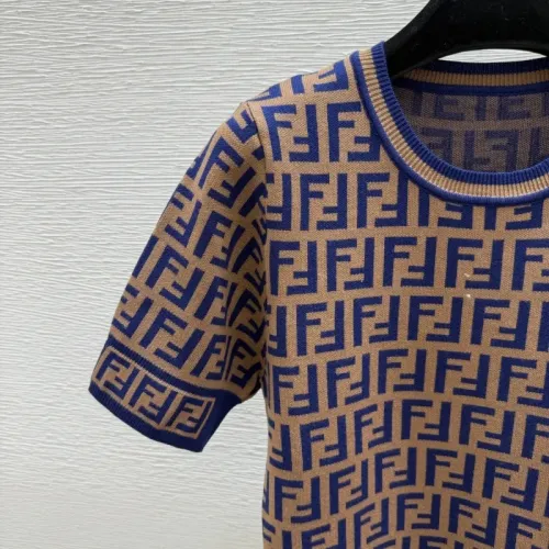 Replica Fendi Dresses Short Sleeved For Women #1472811 $88.00 USD for Wholesale