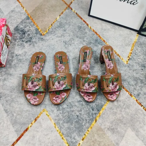 Replica Dolce & Gabbana D&G Slippers For Women #1472836 $135.00 USD for Wholesale