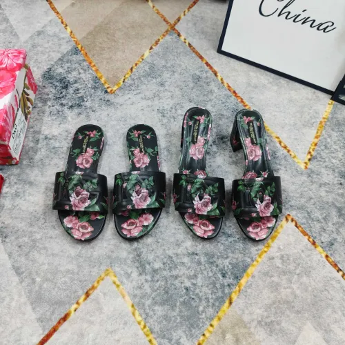 Replica Dolce & Gabbana D&G Slippers For Women #1472837 $135.00 USD for Wholesale