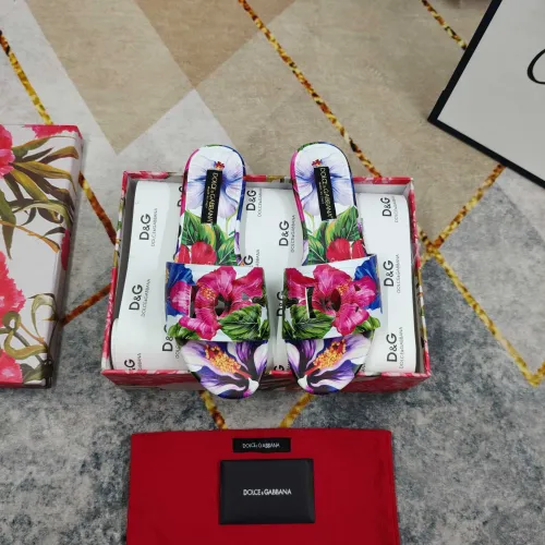 Replica Dolce & Gabbana D&G Slippers For Women #1472847 $135.00 USD for Wholesale