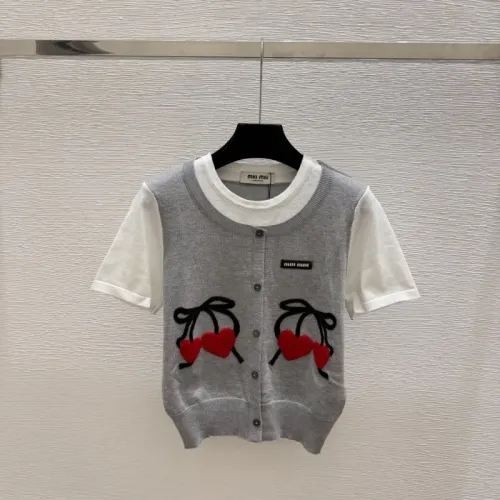 Cheap MIU MIU T-Shirts Short Sleeved For Women #1472866, $$82.00 USD On MIU MIU T-Shirts